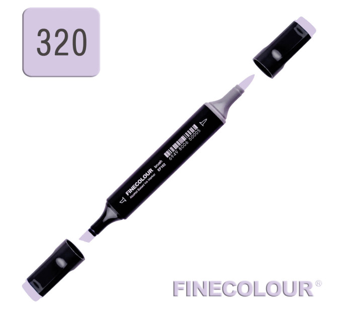 Маркер спиртовий Finecolour Brush 320 м'який фіолетовий BV320