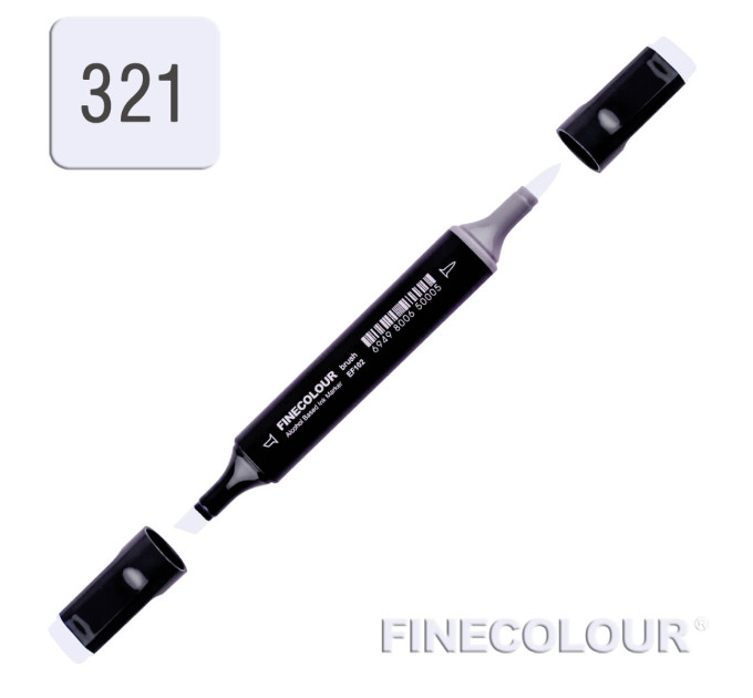 Маркер спиртовой Finecolour Brush 321 бледная лаванда BV321