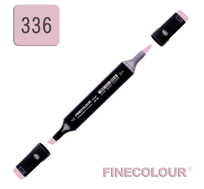 Маркер спиртовой Finecolour Brush 336 пурпурно-розовый V336