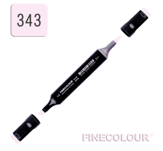 Маркер спиртовой Finecolour Brush 343 сахаристо-миндальный розовый RV343