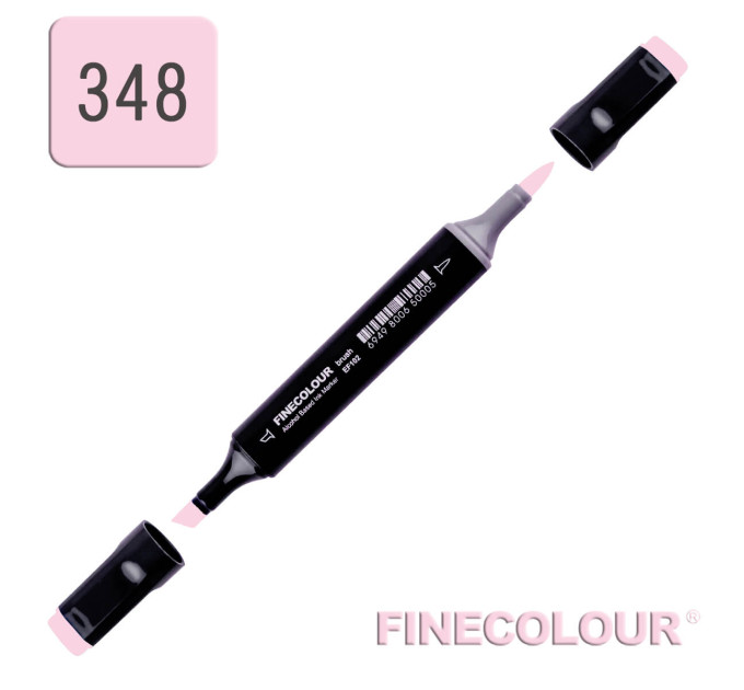 Маркер спиртовий Finecolour Brush 348 чистий рожевий R348