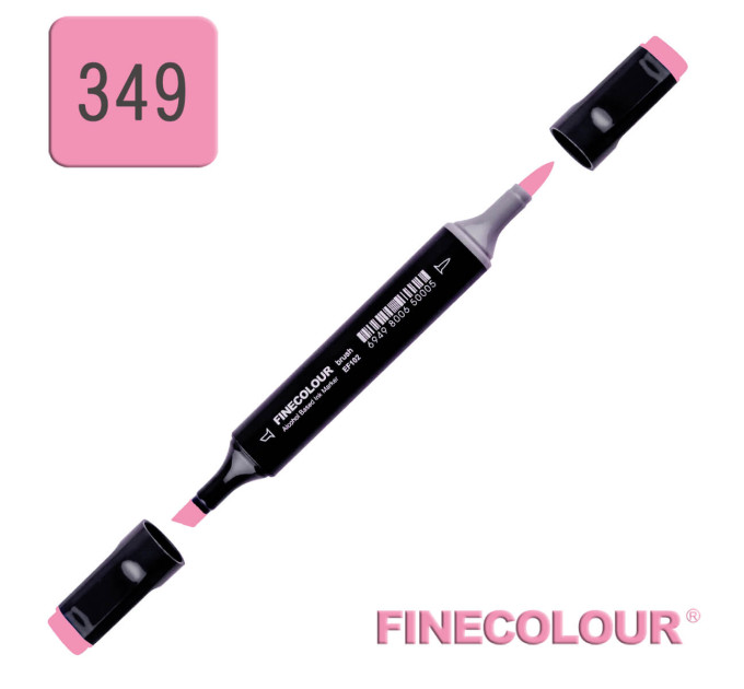 Маркер спиртовой Finecolour Brush 349 розовая бегония R349