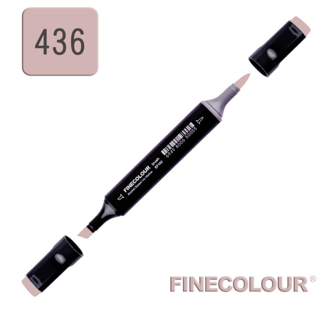 Маркер спиртовой Finecolour Brush 436 какао-коричневый E436