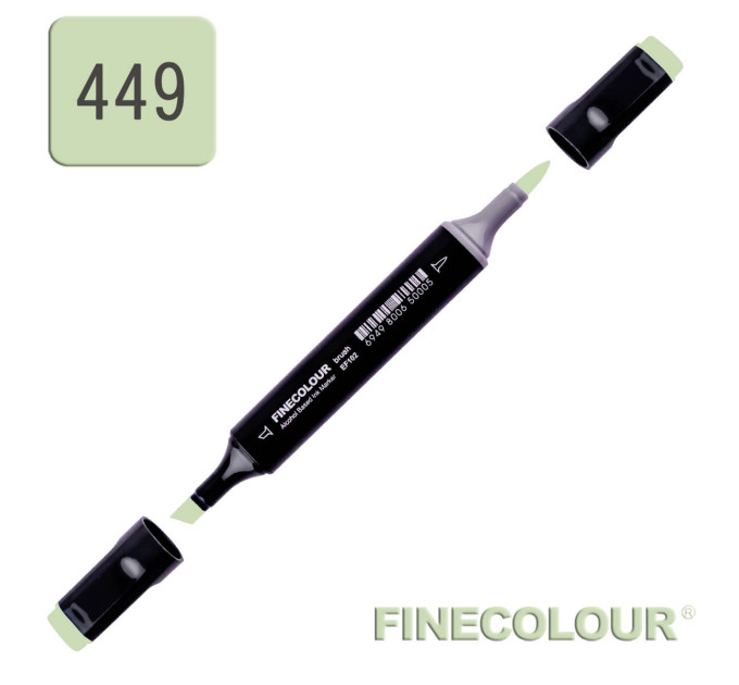 Маркер спиртовой Finecolour Brush 449 светло-зеленый YG449