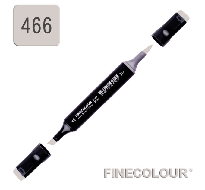 Маркер спиртовой Finecolour Brush 466 теплый серый №4 WG466