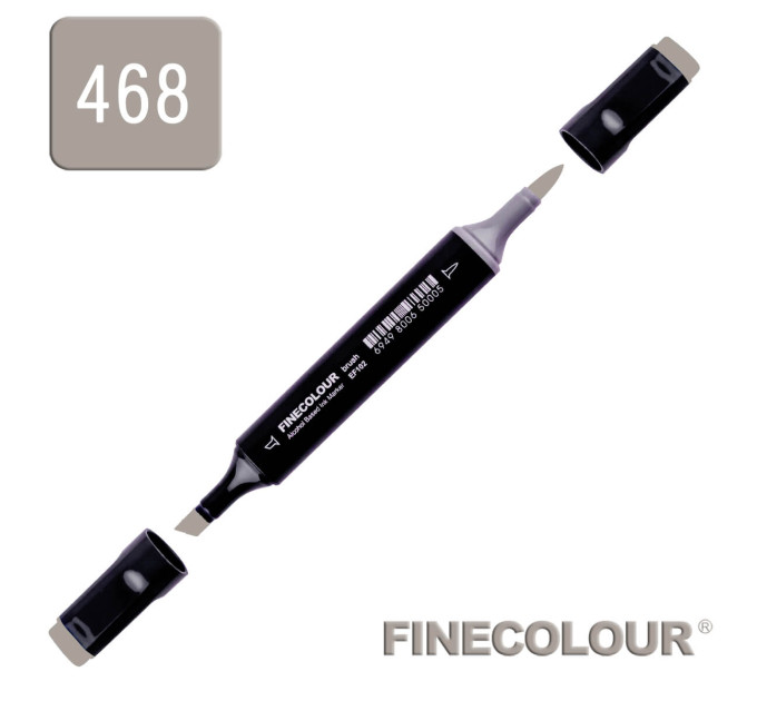 Маркер спиртовой Finecolour Brush 468 теплый серый №6 WG468