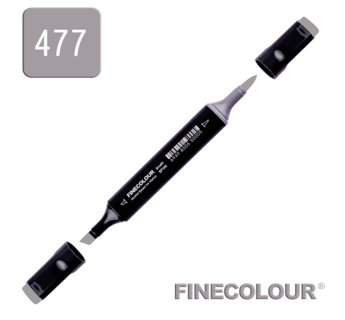 Маркер спиртовой Finecolour Brush 477 оттеночный серый №6 SG477