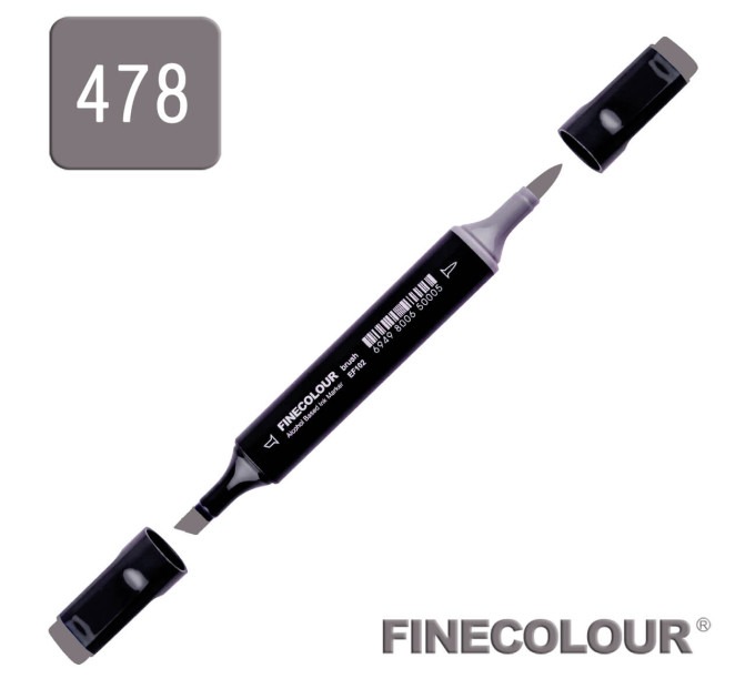 Маркер спиртовой Finecolour Brush 478 оттеночный серый №7 SG478
