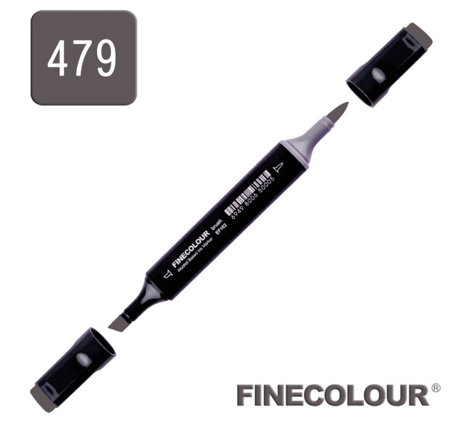 Маркер спиртовий Finecolour Brush 479 відтінковий сірий №8 SG479