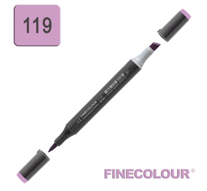 Маркер спиртовий Finecolour Brush-mini світлий фіолетовий V119