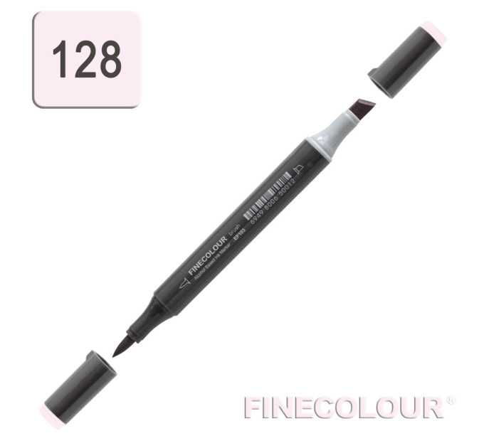 Маркер спиртовий Finecolour Brush-mini рожевий серпанок RV128