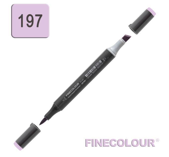 Маркер спиртовой Finecolour Brush-mini розовато-лиловый BV197