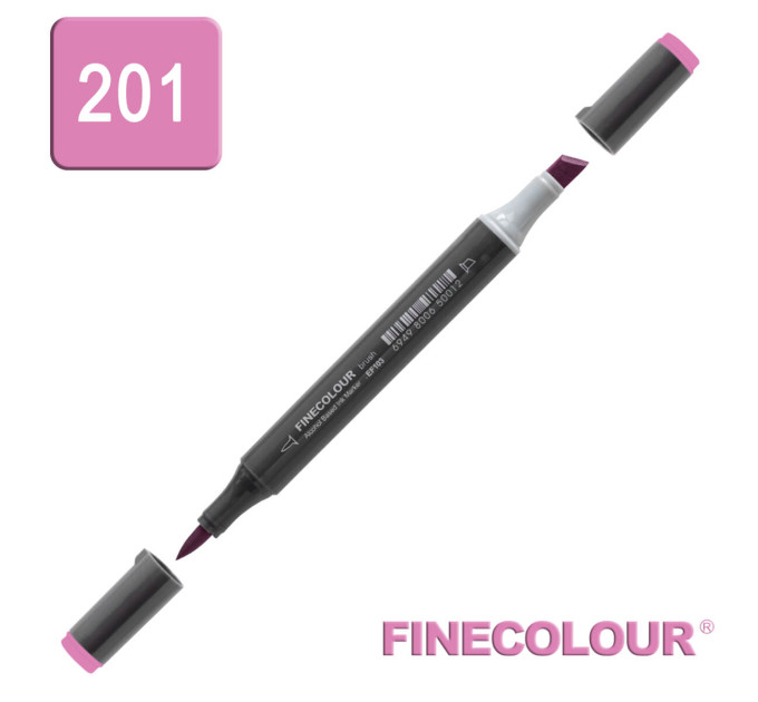 Маркер спиртовий Finecolour Brush-mini світло-вишневий RV201