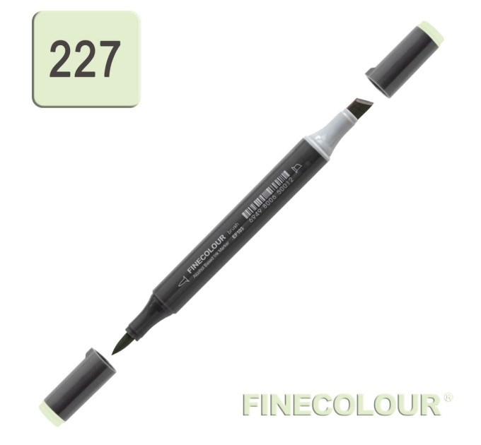 Маркер спиртовой Finecolour Brush-mini желтовато-зеленый YG227