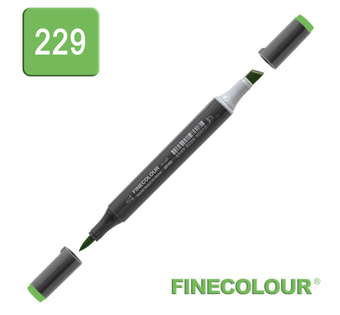 Маркер спиртовой Finecolour Brush-mini оттенок зеленого YG229