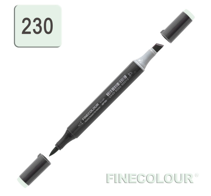 Маркер спиртовой Finecolour Brush-mini зеленый спектр G230