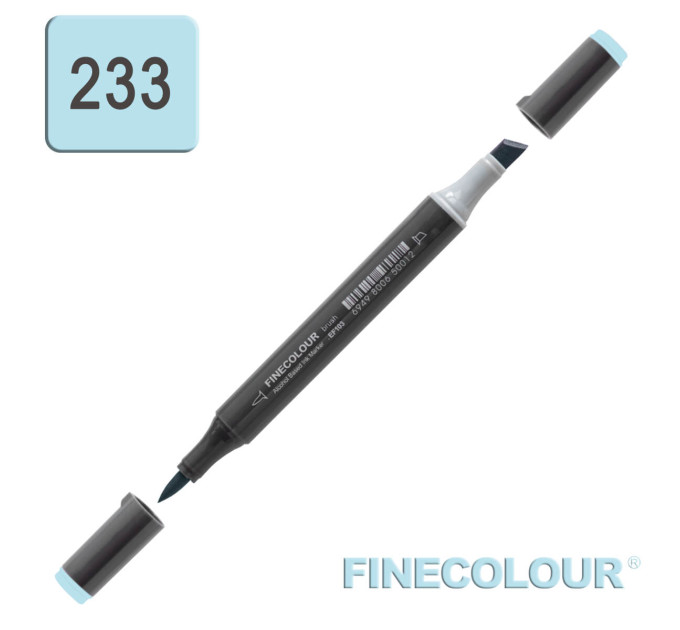 Маркер спиртовой Finecolour Brush-mini бледная бирюза BG233