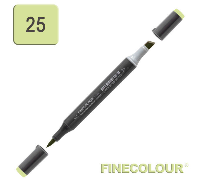 Маркер спиртовий Finecolour Brush-mini літній лист YG25