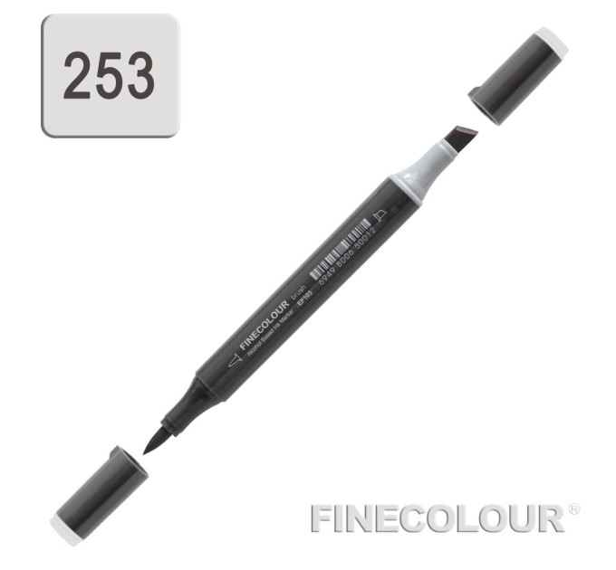 Маркер спиртовой Finecolour Brush-mini серый тонер №3 TG253