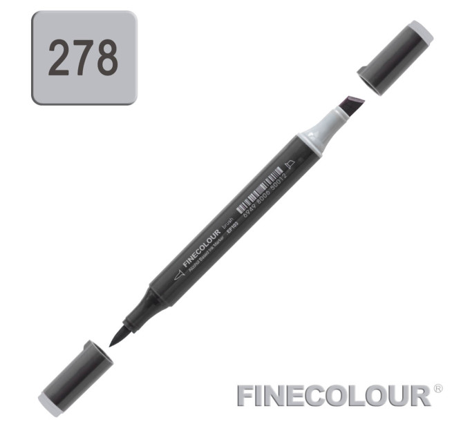 Маркер спиртовой Finecolour Brush-mini нейтральный серый №4 NG278