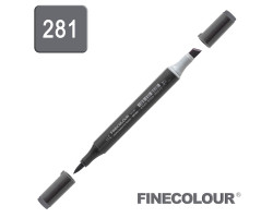 Маркер спиртовой Finecolour Brush-mini нейтральный серый №8 NG281