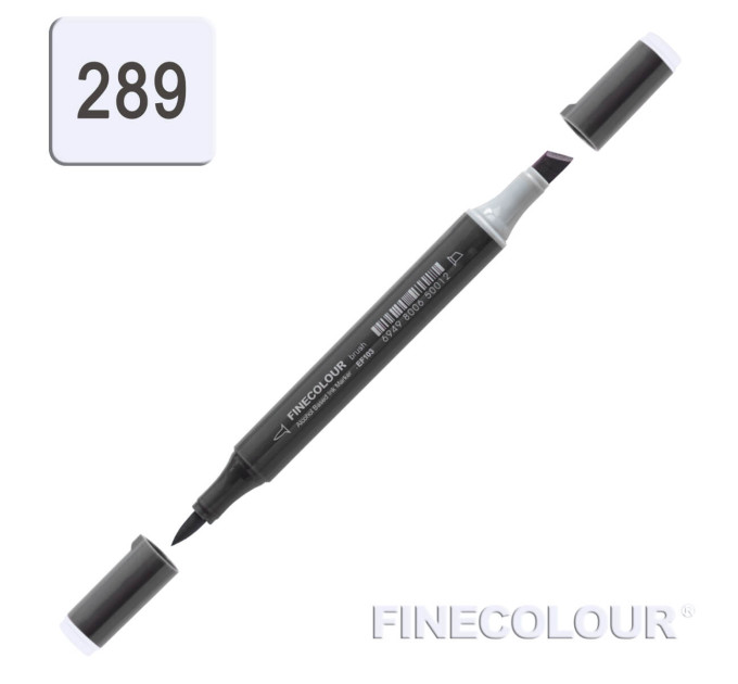 Маркер спиртовой Finecolour Brush-mini бледно-голубой B289