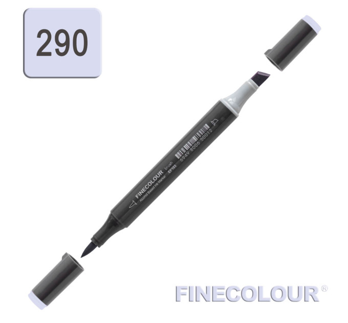 Маркер спиртовий Finecolour Brush-mini світла гортензія B290