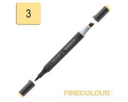 Маркер спиртовой Finecolour Brush-mini желтый Y3