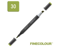 Маркер спиртовой Finecolour Brush-mini оливоквый YG30