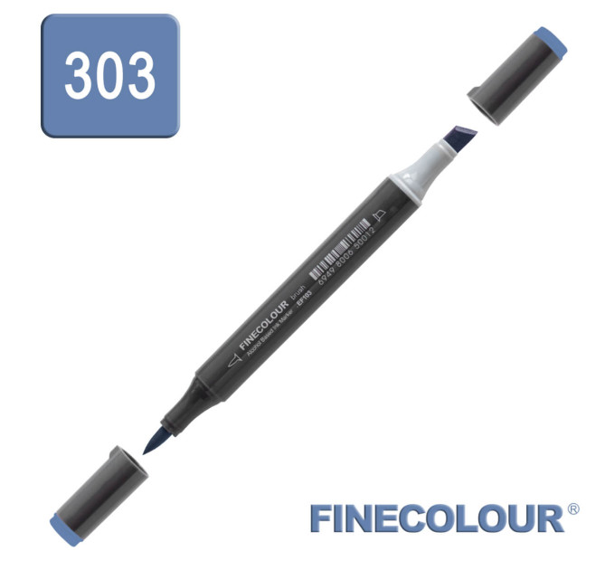 Маркер спиртовой Finecolour Brush-mini антверпен синий B303
