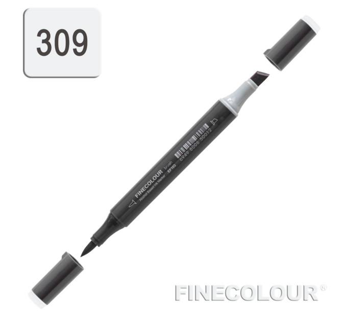 Маркер спиртовой Finecolour Brush-mini серо-синий №3 BG309