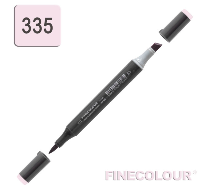 Маркер спиртовий Finecolour Brush-mini фіолетовий дим V335
