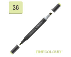 Маркер спиртовой Finecolour Brush-mini желтовато-зеленый YG36
