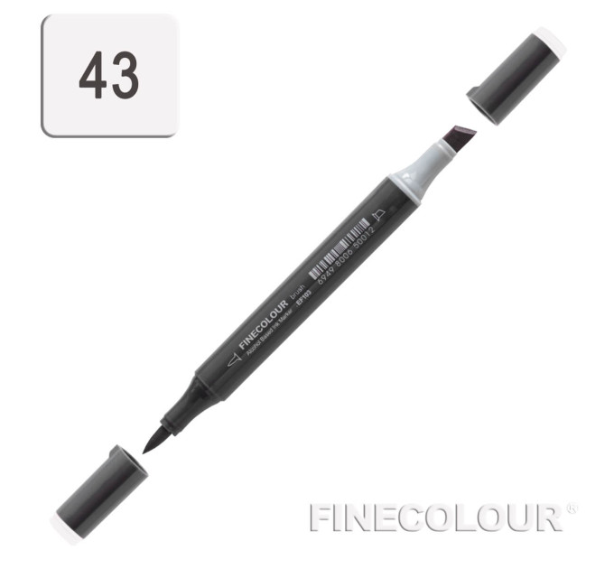 Маркер спиртовой Finecolour Brush-mini пурпурно-серый №3 PG43