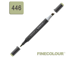Маркер спиртовой Finecolour Brush-mini сероватый оливковый YG446