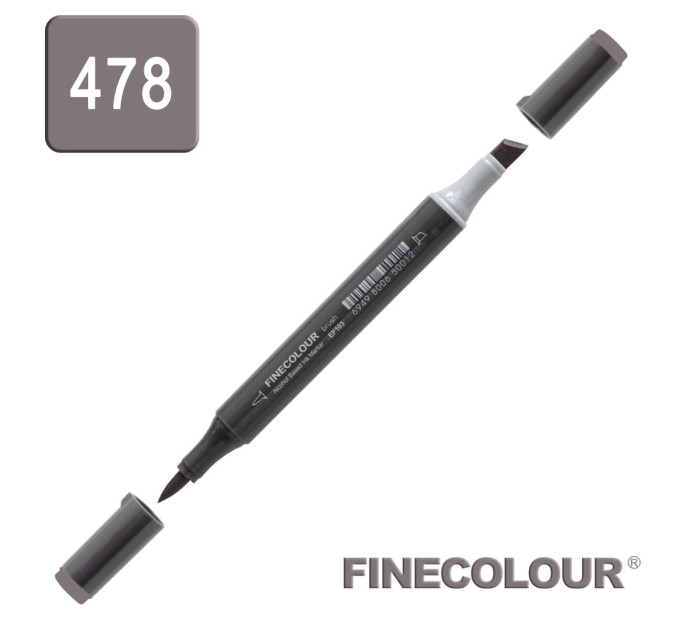 Маркер спиртовий Finecolour Brush-mini відтінковий сірий №7 SG478