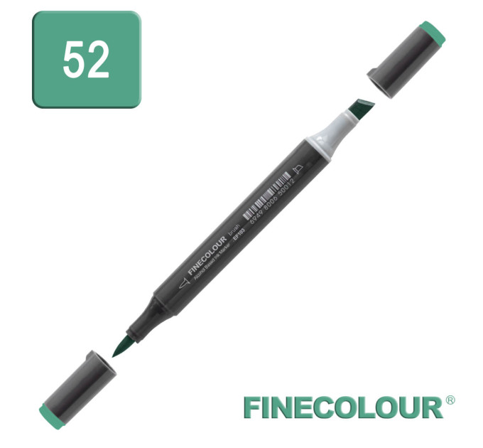 Маркер спиртовий Finecolour Brush-mini вірідійський G52
