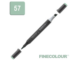 Маркер спиртовой Finecolour Brush-mini серебристый зеленый G57