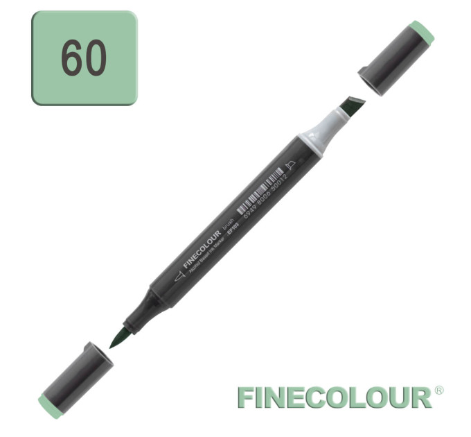 Маркер спиртовой Finecolour Brush-mini океан зеленый G60