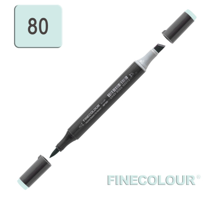 Маркер спиртовой Finecolour Brush-mini зеленый горизонт G80