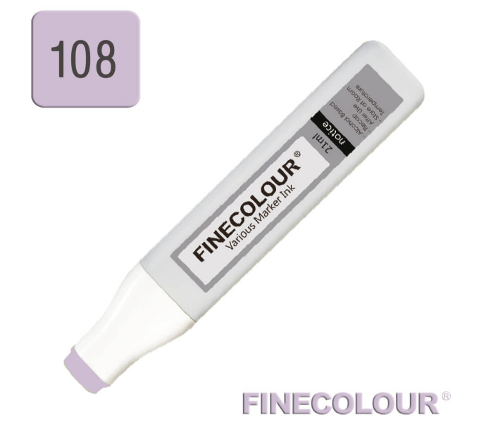 Заправка для маркеров Finecolour Refill Ink 108 бледный ежевичный BV108