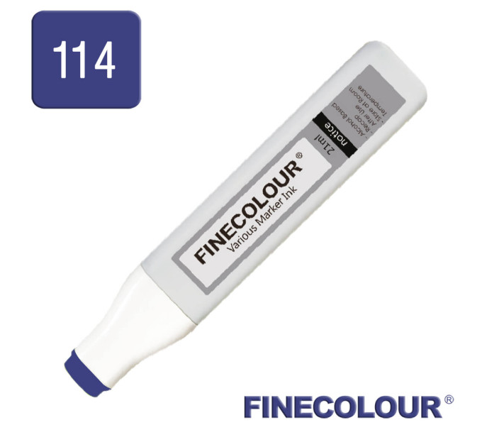 Заправка для маркера Finecolour Refill Ink 114 темно-синій B114