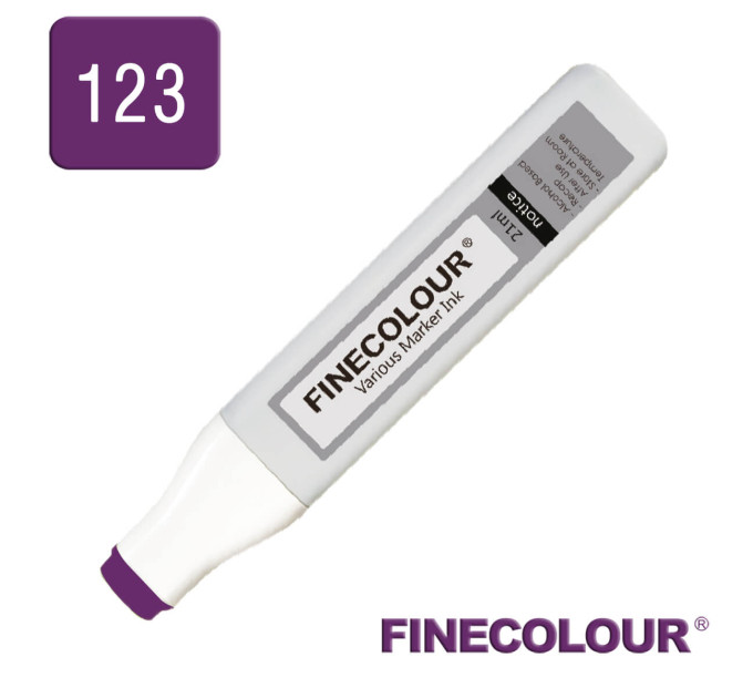 Заправка для маркеров Finecolour Refill Ink 123 темно-фиолетовый V123