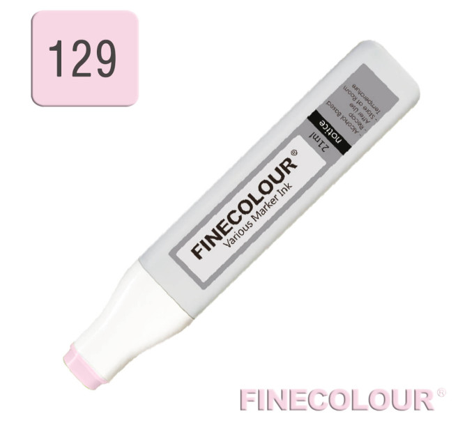 Заправка для маркеров Finecolour Refill Ink 129 теневой розовый RV129