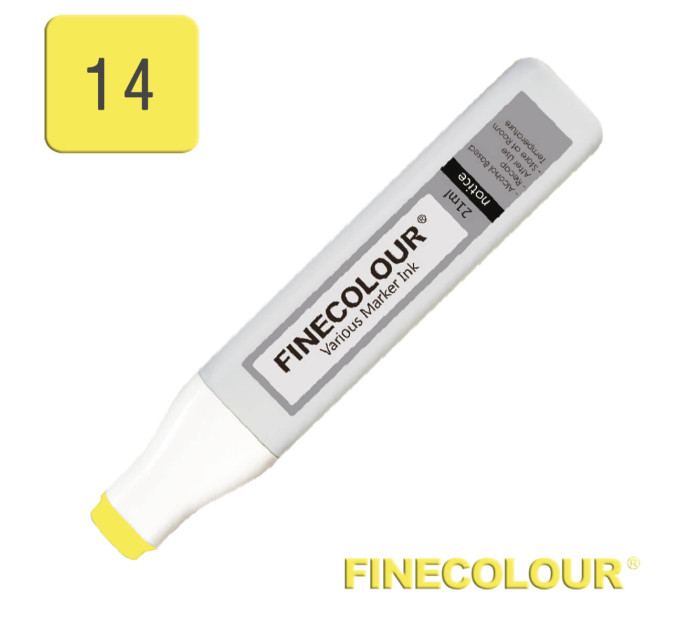 Заправка для маркеров Finecolour Refill Ink 014 лимонный зеленый YG14