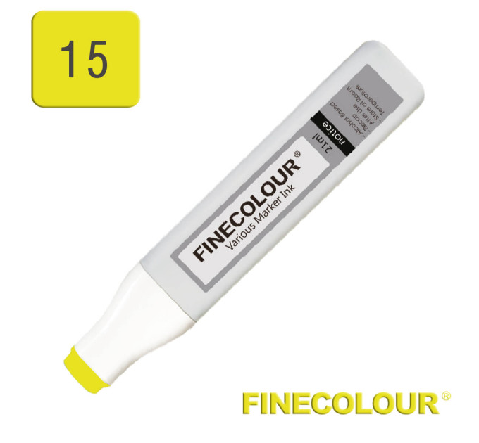 Заправка для маркера Finecolour Refill Ink 015 жовтувато-зелений YG15
