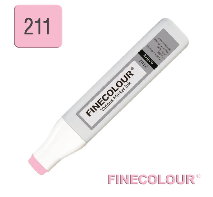 Заправка для маркеров Finecolour Refill Ink 211 нежный розовый RV211