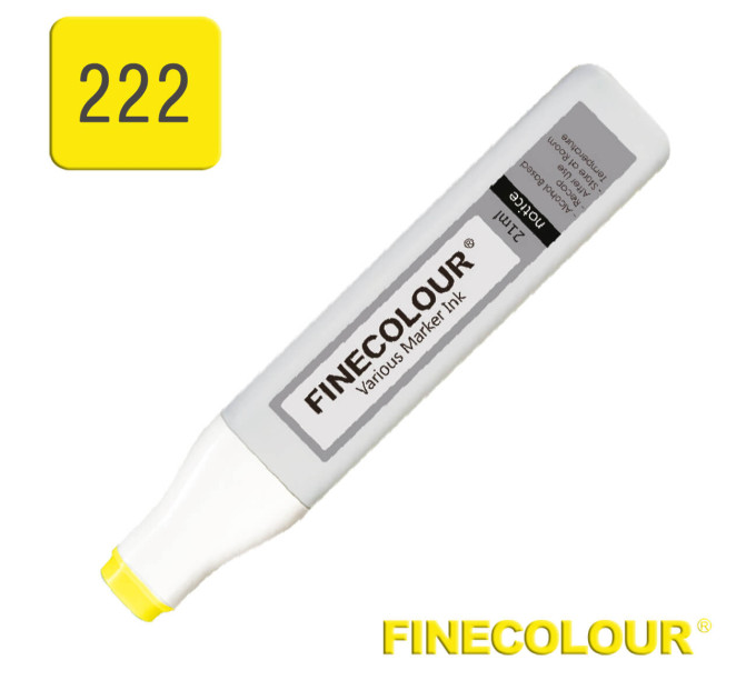 Заправка для маркеров Finecolour Refill Ink 222 желтый YG222