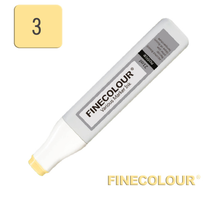 Заправка для маркеров Finecolour Refill Ink 003 желтый Y3