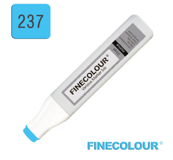 Заправка для маркеров Finecolour Refill Ink 237 голубой цианин B237